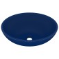vidaXL Luxuriöses Ovales Waschbecken Matt Dunkelblau 40x33 cm Keramik vidaXL Luxuriöses Ovales Waschbecken Matt Dunkelblau 40x33 cm Keramik