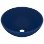 vidaXL Luxus-Waschbecken Rund Matt Dunkelblau 32,5x14 cm Keramik vidaXL Luxus-Waschbecken Rund Matt Dunkelblau 32,5x14 cm Keramik