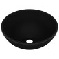 vidaXL Luxus-Waschbecken Rund Matt Schwarz 32,5x14 cm Keramik vidaXL Luxus-Waschbecken Rund Matt Schwarz 32,5x14 cm Keramik