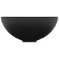vidaXL Luxus-Waschbecken Rund Matt Schwarz 32,5x14 cm Keramik vidaXL Luxus-Waschbecken Rund Matt Schwarz 32,5x14 cm Keramik