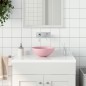 vidaXL Waschbecken Keramik Mattrosa Rund vidaXL Waschbecken Keramik Mattrosa Rund