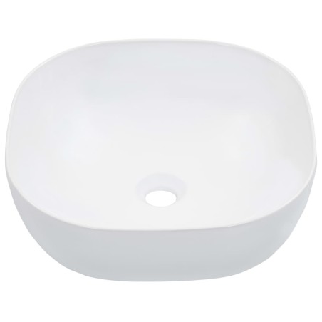 vidaXL Waschbecken 42,5 x 42,5 x 14,5 cm Keramik Weiß