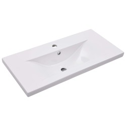 vidaXL Einbauwaschbecken 81x39,5x18,5 cm Keramik Weiß   