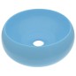 vidaXL Luxuriöses Waschbecken Rund Matt Hellblau 40x15 cm Keramik vidaXL Luxuriöses Waschbecken Rund Matt Hellblau 40x15 cm Keramik