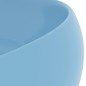 vidaXL Luxuriöses Waschbecken Rund Matt Hellblau 40x15 cm Keramik vidaXL Luxuriöses Waschbecken Rund Matt Hellblau 40x15 cm Keramik