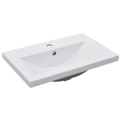 vidaXL Einbauwaschbecken 61x39,5x18,5 cm Keramik Weiß   