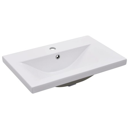 vidaXL Einbauwaschbecken 61x39,5x18,5 cm Keramik Weiß   