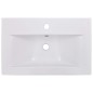 vidaXL Einbauwaschbecken 61x39,5x18,5 cm Keramik Weiß vidaXL Einbauwaschbecken 61x39,5x18,5 cm Keramik Weiß