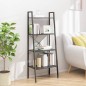 vidaXL Standregal 4 Böden Schwarz 56x35x140 cm vidaXL Standregal 4 Böden Schwarz 56x35x140 cm