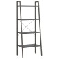 vidaXL Standregal 4 Böden Schwarz 56x35x140 cm vidaXL Standregal 4 Böden Schwarz 56x35x140 cm