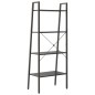 vidaXL Standregal 4 Böden Schwarz 56x35x140 cm vidaXL Standregal 4 Böden Schwarz 56x35x140 cm