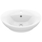vidaXL Luxus-Waschbecken Überlauf Oval Matt-Weiß 58,5x39 cm Keramik vidaXL Luxus-Waschbecken Überlauf Oval Matt-Weiß 58,5x39 cm Keramik