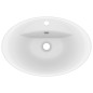vidaXL Luxus-Waschbecken Überlauf Oval Matt-Weiß 58,5x39 cm Keramik vidaXL Luxus-Waschbecken Überlauf Oval Matt-Weiß 58,5x39 cm Keramik