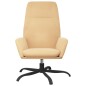 Relaxsessel Creme Wildleder-Optik Relaxsessel Creme Wildleder-Optik