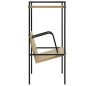 vidaXL Bücherregal 2 Regalböden Schwarz Eiche 52x28x59cm Holzwerkstoff vidaXL Bücherregal 2 Regalböden Schwarz Eiche 52x28x59cm Holzwerkstoff