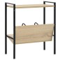 vidaXL Bücherregal 2 Regalböden Schwarz Eiche 52x28x59cm Holzwerkstoff vidaXL Bücherregal 2 Regalböden Schwarz Eiche 52x28x59cm Holzwerkstoff