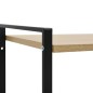 vidaXL Bücherregal 2 Regalböden Schwarz Eiche 52x28x59cm Holzwerkstoff vidaXL Bücherregal 2 Regalböden Schwarz Eiche 52x28x59cm Holzwerkstoff