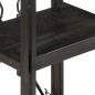 vidaXL Bücherregal 3 Fächer Schwarz 40x30x80 cm Mango Massivholz vidaXL Bücherregal 3 Fächer Schwarz 40x30x80 cm Mango Massivholz