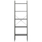 vidaXL Standregal mit 5 Böden Schwarz 56x35x174 cm vidaXL Standregal mit 5 Böden Schwarz 56x35x174 cm
