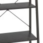 vidaXL Standregal mit 5 Böden Schwarz 56x35x174 cm vidaXL Standregal mit 5 Böden Schwarz 56x35x174 cm