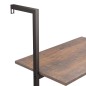 vidaXL Leiterregal mit 3 Böden Dunkelbraun und Schwarz 64x35x120,5cm vidaXL Leiterregal mit 3 Böden Dunkelbraun und Schwarz 64x35x120,5cm