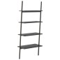 vidaXL Leiterregal mit 4 Böden Schwarz 64x34x150,5 cm vidaXL Leiterregal mit 4 Böden Schwarz 64x34x150,5 cm