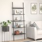 vidaXL Anlehnregal mit 5 Ablagen Schwarz 64x34x185,5 cm vidaXL Anlehnregal mit 5 Ablagen Schwarz 64x34x185,5 cm