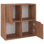 vidaXL Bücherregal Braun Eichen-Optik 60x27,5x59,5 cm Holzwerkstoff vidaXL Bücherregal Braun Eichen-Optik 60x27,5x59,5 cm Holzwerkstoff