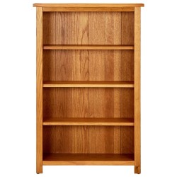 vidaXL Bücherregal 4 Fächer 70x22x110 cm Massivholz Eiche