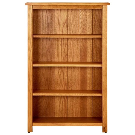vidaXL Bücherregal 4 Fächer 70x22x110 cm Massivholz Eiche