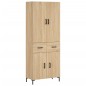 Highboard Sonoma-Eiche 69,5x34x180 cm Holzwerkstoff Highboard Sonoma-Eiche 69,5x34x180 cm Holzwerkstoff