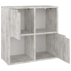 vidaXL Bücherregal Betongrau 60x27,5x59,5 cm Holzwerkstoff