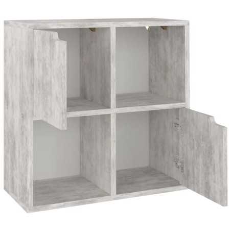 vidaXL Bücherregal Betongrau 60x27,5x59,5 cm Holzwerkstoff