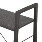 vidaXL Standregal mit 3 Böden Schwarz 56x35x108 cm vidaXL Standregal mit 3 Böden Schwarz 56x35x108 cm