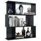 vidaXL Bücherregal/Raumteiler Hochglanz-Schwarz 80x24x96 cm vidaXL Bücherregal/Raumteiler Hochglanz-Schwarz 80x24x96 cm