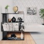 vidaXL Bücherregal/Raumteiler Hochglanz-Schwarz 80x24x96 cm vidaXL Bücherregal/Raumteiler Hochglanz-Schwarz 80x24x96 cm