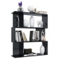 vidaXL Bücherregal/Raumteiler Hochglanz-Schwarz 80x24x96 cm vidaXL Bücherregal/Raumteiler Hochglanz-Schwarz 80x24x96 cm
