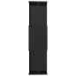 vidaXL Bücherregal/Raumteiler Hochglanz-Schwarz 80x24x96 cm vidaXL Bücherregal/Raumteiler Hochglanz-Schwarz 80x24x96 cm