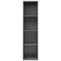 vidaXL Bücherregal/TV-Schrank Hochglanz-Grau 36x30x143cm Holzwerkstoff vidaXL Bücherregal/TV-Schrank Hochglanz-Grau 36x30x143cm Holzwerkstoff