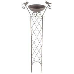 HI Vogelfutterspender mit Rankhilfe Braun 