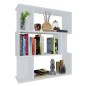 vidaXL Bücherregal/Raumteiler Weiß 80x24x96 cm Holzwerkstoff vidaXL Bücherregal/Raumteiler Weiß 80x24x96 cm Holzwerkstoff