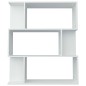 vidaXL Bücherregal/Raumteiler Weiß 80x24x96 cm Holzwerkstoff vidaXL Bücherregal/Raumteiler Weiß 80x24x96 cm Holzwerkstoff