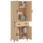Highboard Sonoma-Eiche 69,5x34x180 cm Holzwerkstoff Highboard Sonoma-Eiche 69,5x34x180 cm Holzwerkstoff