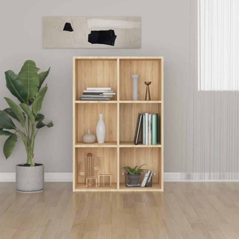 vidaXL Bücherregal/Sideboard Sonoma-Eiche 66x30x98 cm Holzwerkstoff vidaXL Bücherregal/Sideboard Sonoma-Eiche 66x30x98 cm Holzwerkstoff