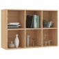 vidaXL Bücherregal/Sideboard Sonoma-Eiche 66x30x98 cm Holzwerkstoff vidaXL Bücherregal/Sideboard Sonoma-Eiche 66x30x98 cm Holzwerkstoff