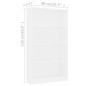 vidaXL Bücherregal 4 Fächer Weiß 80x24x142 cm Holzwerkstoff vidaXL Bücherregal 4 Fächer Weiß 80x24x142 cm Holzwerkstoff
