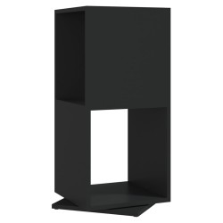 vidaXL Drehregal Schwarz 34,5x34,5x75,5 cm Holzwerkstoff