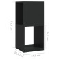 vidaXL Drehregal Schwarz 34,5x34,5x75,5 cm Holzwerkstoff vidaXL Drehregal Schwarz 34,5x34,5x75,5 cm Holzwerkstoff