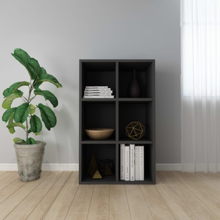 vidaXL Bücherregal/Sideboard Schwarz 66x30x97,8 cm Holzwerkstoff