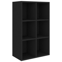 vidaXL Bücherregal/Sideboard Schwarz 66x30x97,8 cm Holzwerkstoff